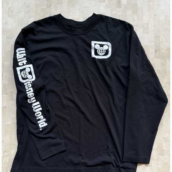 Disney Other - Official Walt Disney World Long Sleeve T Shirt Black w/logo Mickey Sz XL